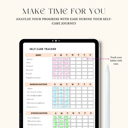 Self-Care Bundle | Checklist Printable | Daily Wellness Tracker